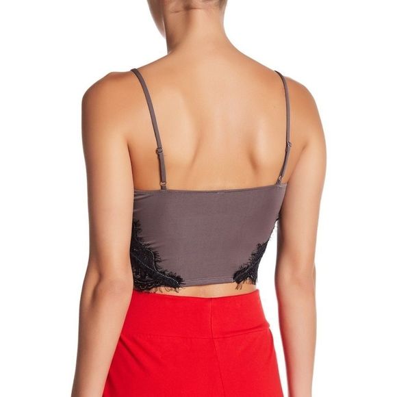 Sexy black and gray lace  Free People bralette - Picture 3 of 3